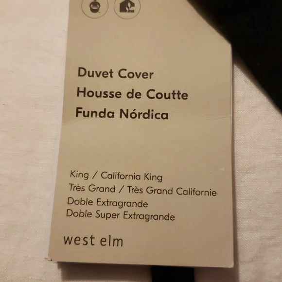 ❤️BUY 2 GET 1 FREE West Elm European Flax Linen Duvet Cover,King/California King - Picture 3 of 11